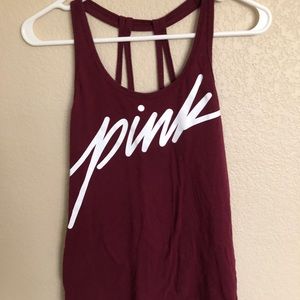 PINK OPEN BACK TANK
